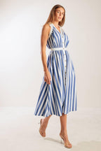 WAIT FOR IT WOVEN MIDI DRESS Flying Tomato