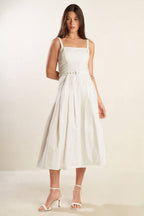 SHAY LANTANA WOVEN MIDI DRESS Flying Tomato