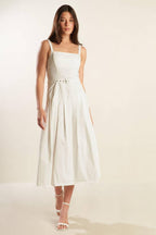 SHAY LANTANA WOVEN MIDI DRESS Flying Tomato
