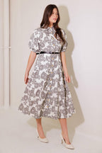 TIME AFTER TIME WOVEN MIDI DRESS Flying Tomato
