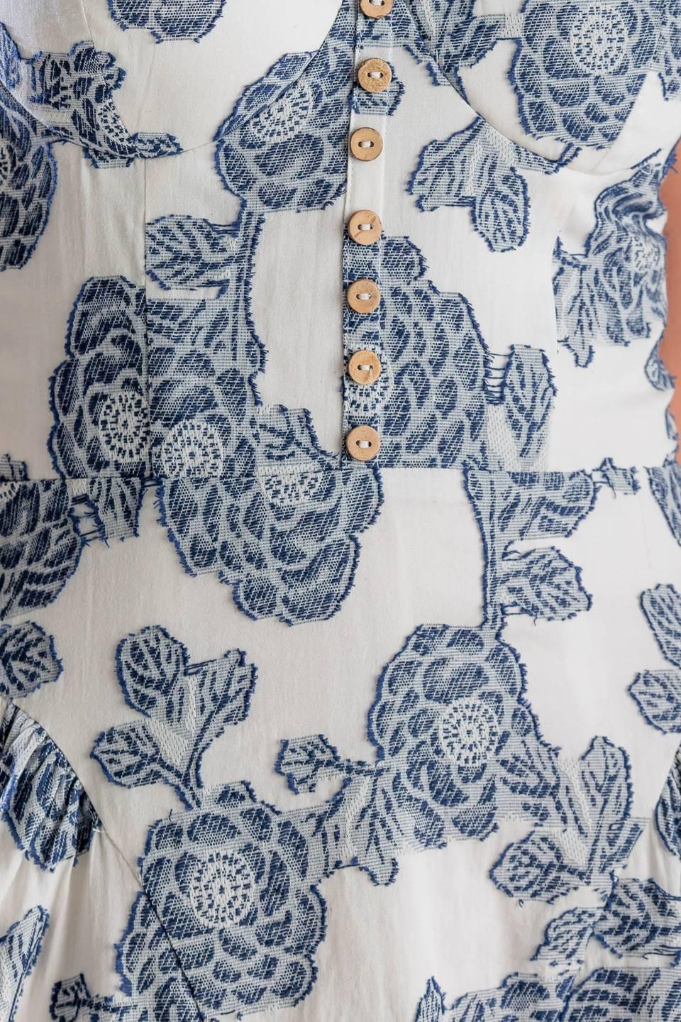 EXPLORING NEW INTERESTS WOVEN MIDI DRESS Flying Tomato