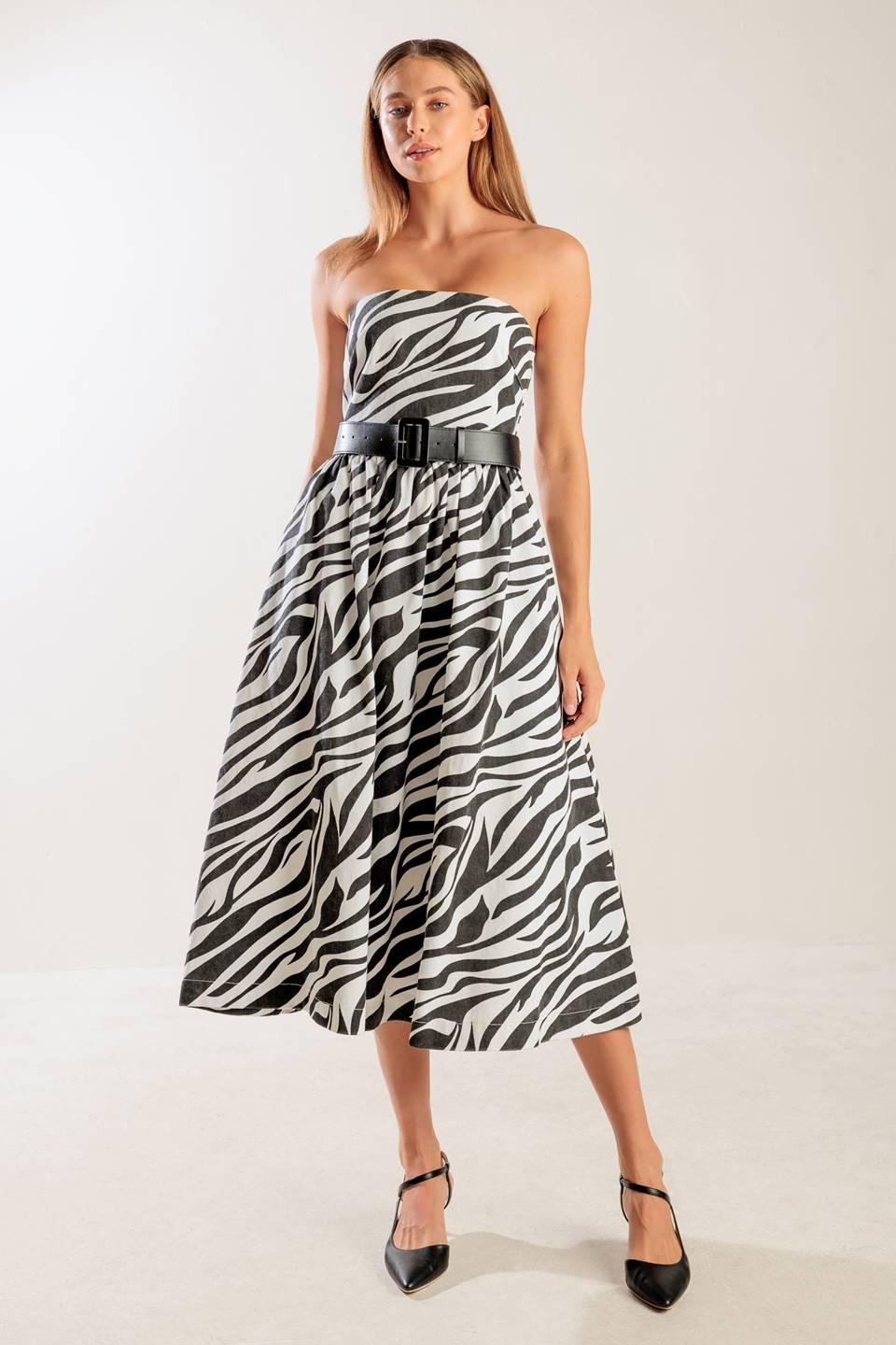 NOT SO ORDINARY WOVEN MIDI DRESS Flying Tomato