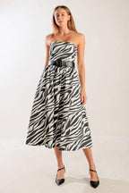 NOT SO ORDINARY WOVEN MIDI DRESS Flying Tomato