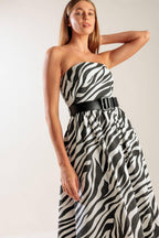 NOT SO ORDINARY WOVEN MIDI DRESS Flying Tomato