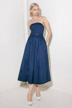 ENDLESSLY CHARMING WOVEN MIDI DRESS Flying Tomato