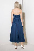 ENDLESSLY CHARMING WOVEN MIDI DRESS Flying Tomato