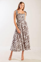 DANCING WITH THE WOVEN MIDI DRESS Flying Tomato