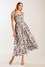 DANCING WITH THE WOVEN MIDI DRESS Flying Tomato
