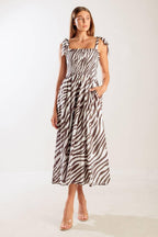 DANCING WITH THE WOVEN MIDI DRESS Flying Tomato