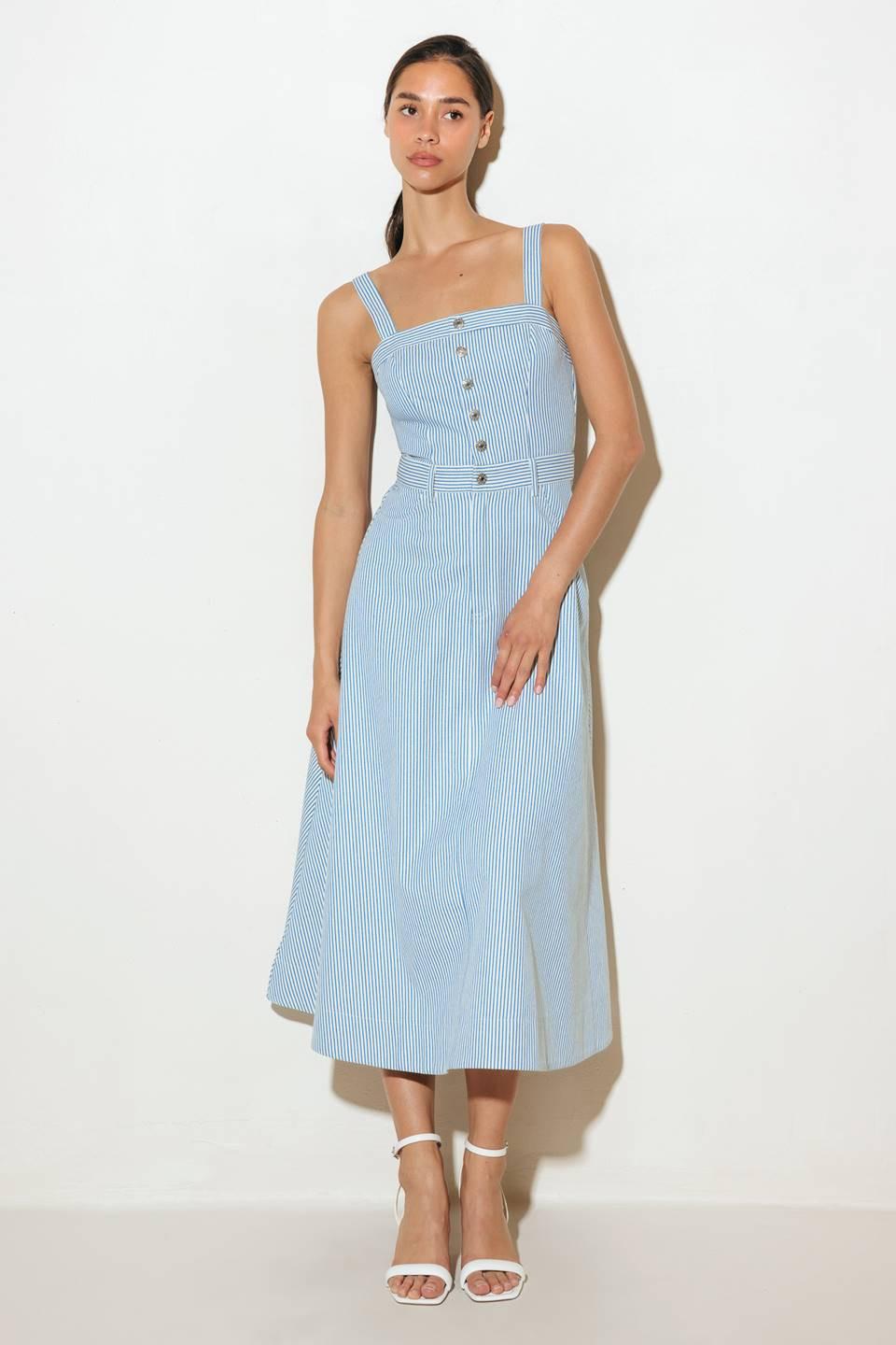 CAREFREE DAISY WOVEN MIDI DRESS Flying Tomato