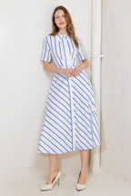 YOU HAD ME AT WOVEN MIDI DRESS Flying Tomato