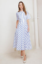 YOU HAD ME AT WOVEN MIDI DRESS Flying Tomato