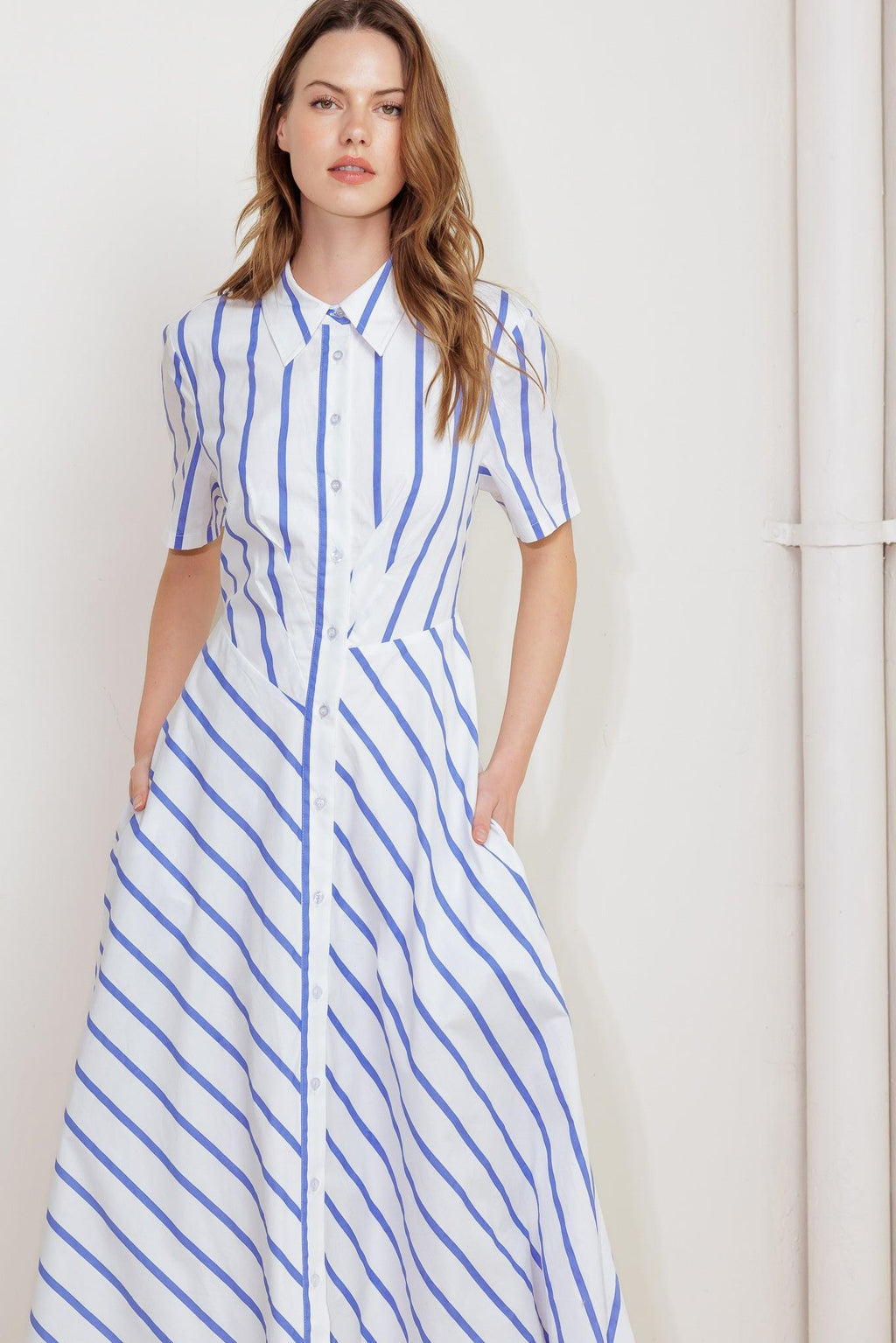 YOU HAD ME AT WOVEN MIDI DRESS Flying Tomato
