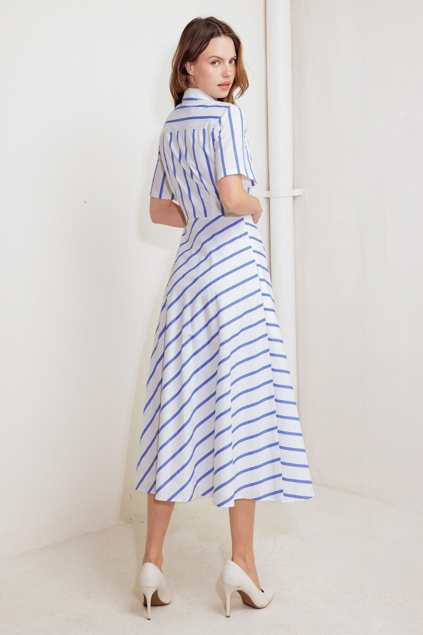 YOU HAD ME AT WOVEN MIDI DRESS Flying Tomato
