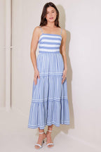 ANYTHING IS POSSIBLE WOVEN MIDI DRESS Flying Tomato