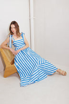 OCEAN BREEZE WOVEN MIDI DRESS Flying Tomato