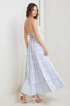 BREEZE NOTE WOVEN MIDI DRESS Flying Tomato