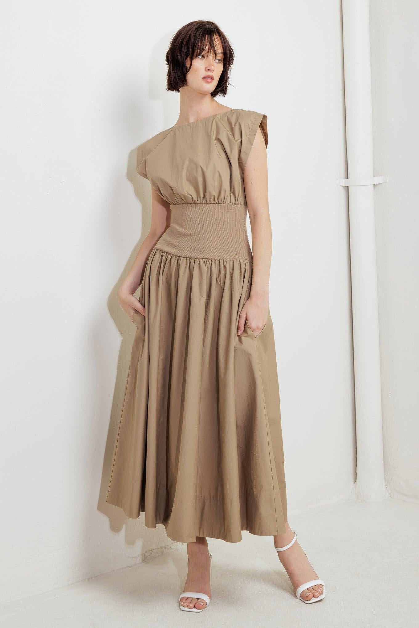DREAMWEAVER ROMANTIC WOVEN MIDI DRESS Flying Tomato