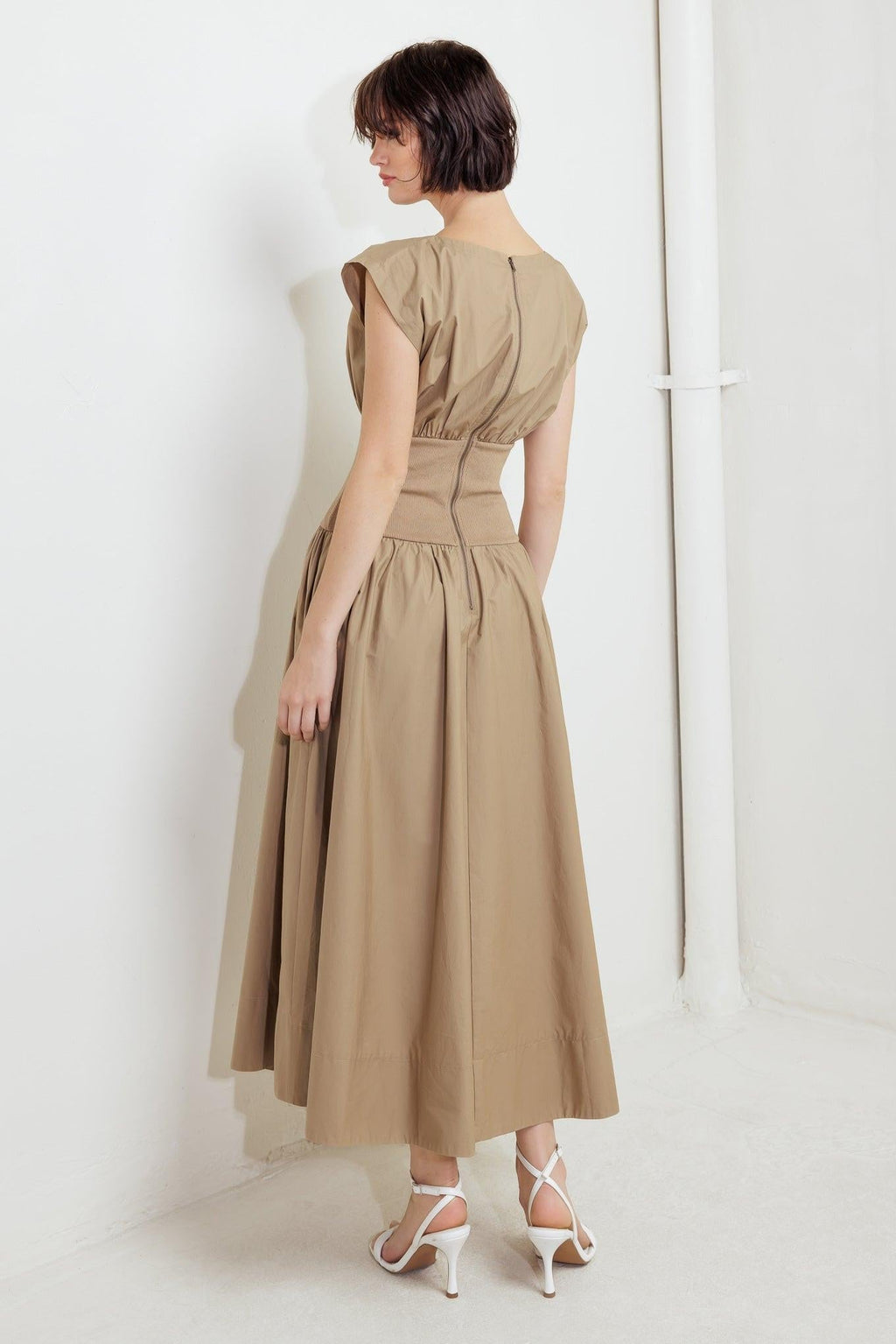 DREAMWEAVER ROMANTIC WOVEN MIDI DRESS Flying Tomato