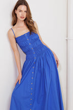 MOONLIGHT ON MY WOVEN MIDI DRESS Flying Tomato