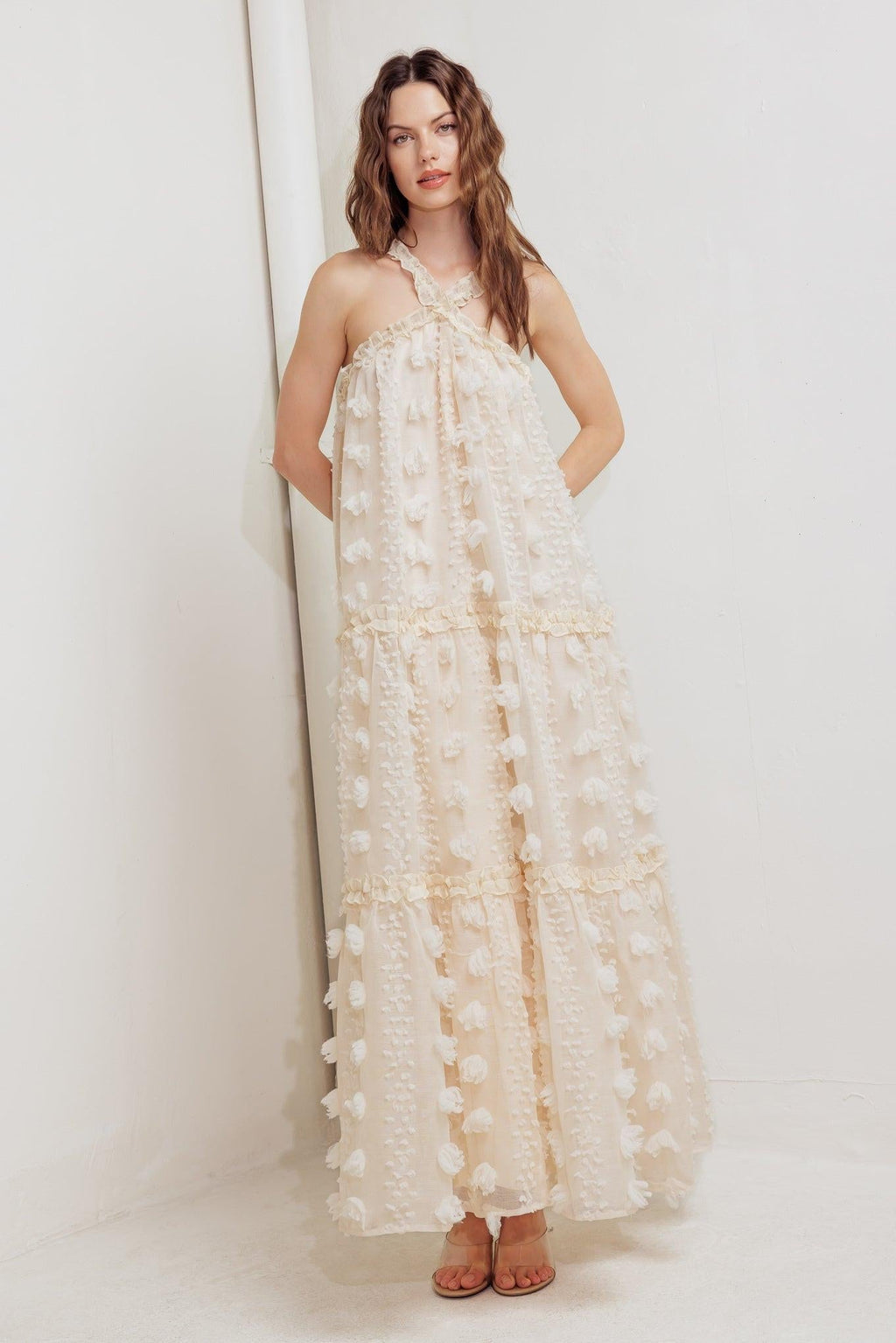 CLOUD NINE GOWN WOVEN ANKLE DRESS Flying Tomato