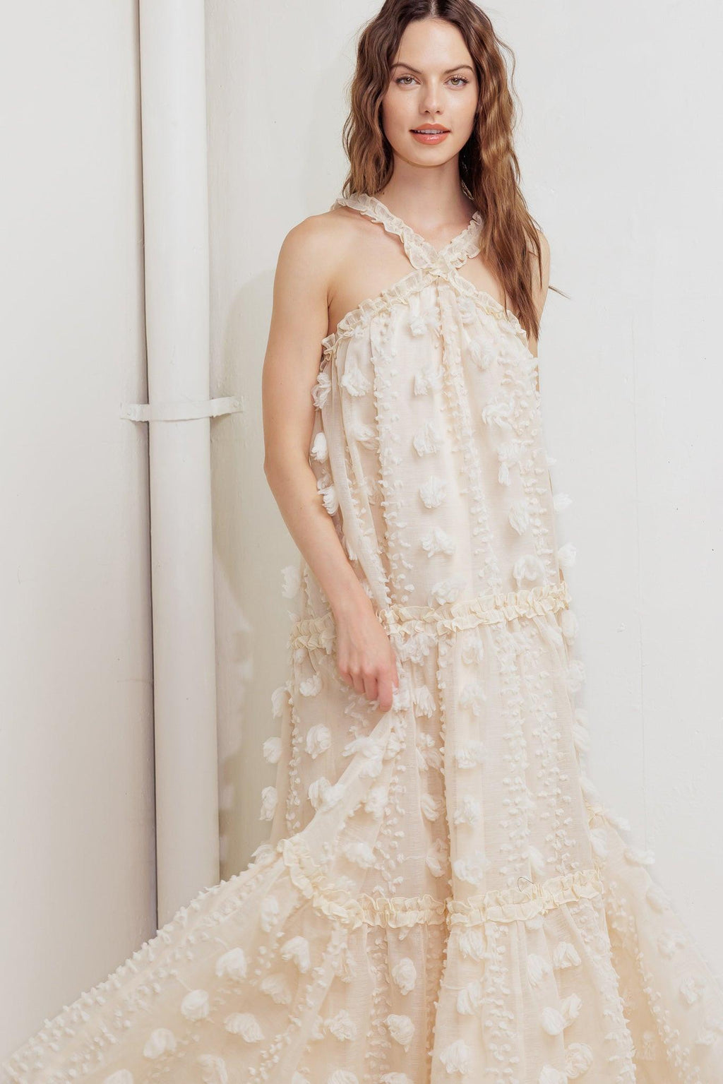 CLOUD NINE GOWN WOVEN ANKLE DRESS Flying Tomato