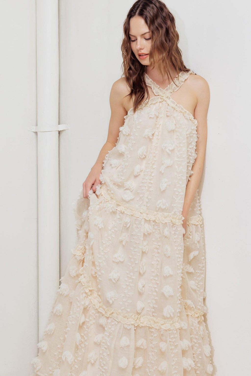 CLOUD NINE GOWN WOVEN ANKLE DRESS Flying Tomato