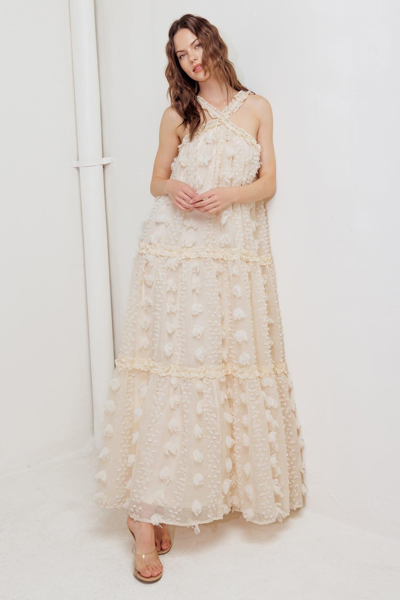 CLOUD NINE GOWN WOVEN ANKLE DRESS Flying Tomato