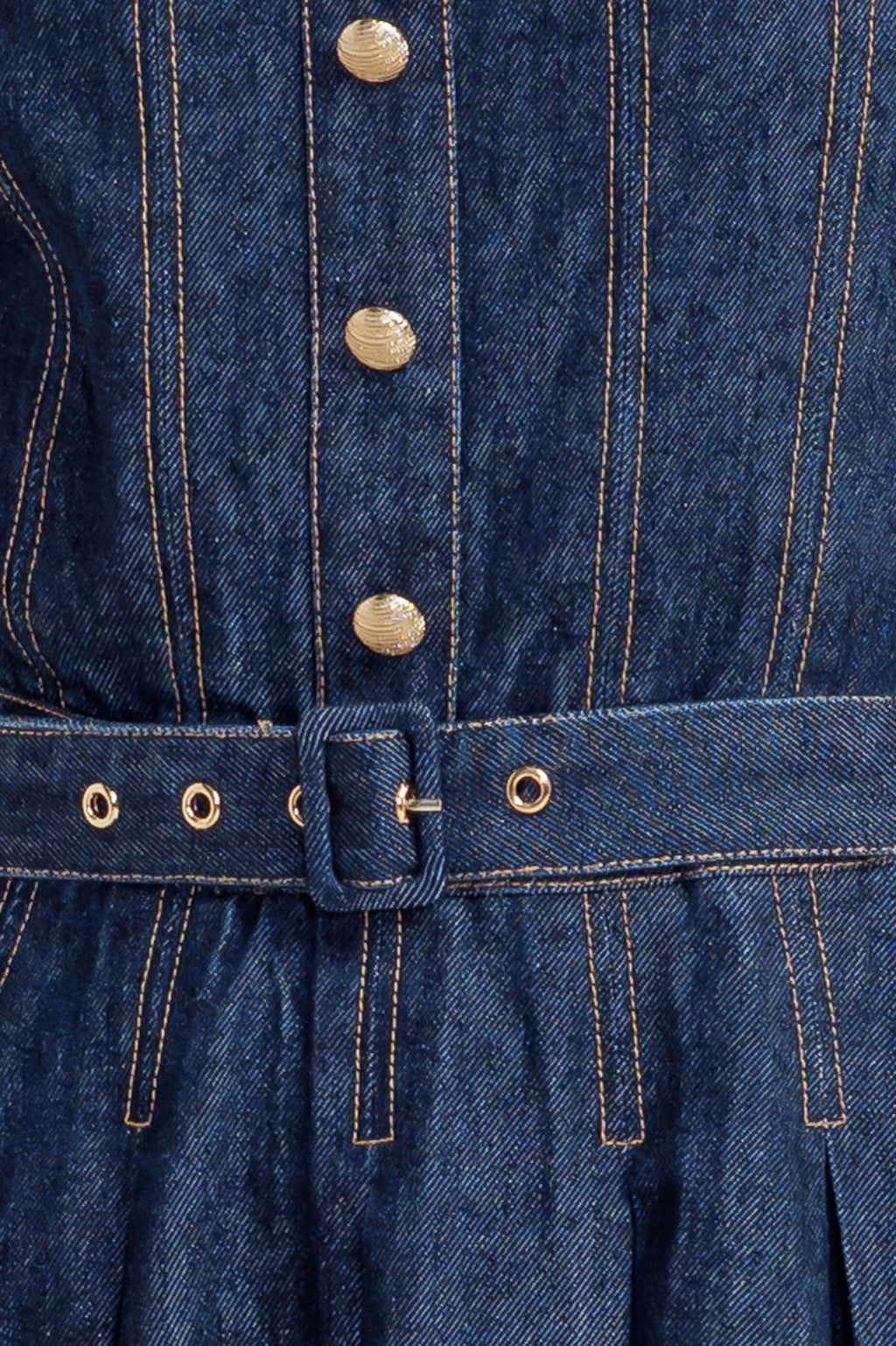 MOONLIGHT SERENADE DENIM MIDI DRESS Flying Tomato