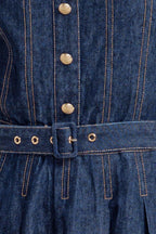 MOONLIGHT SERENADE DENIM MIDI DRESS Flying Tomato