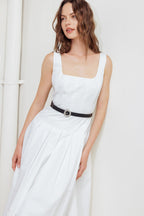 SUNDAY REVERIE WOVEN MIDI DRESS Flying Tomato