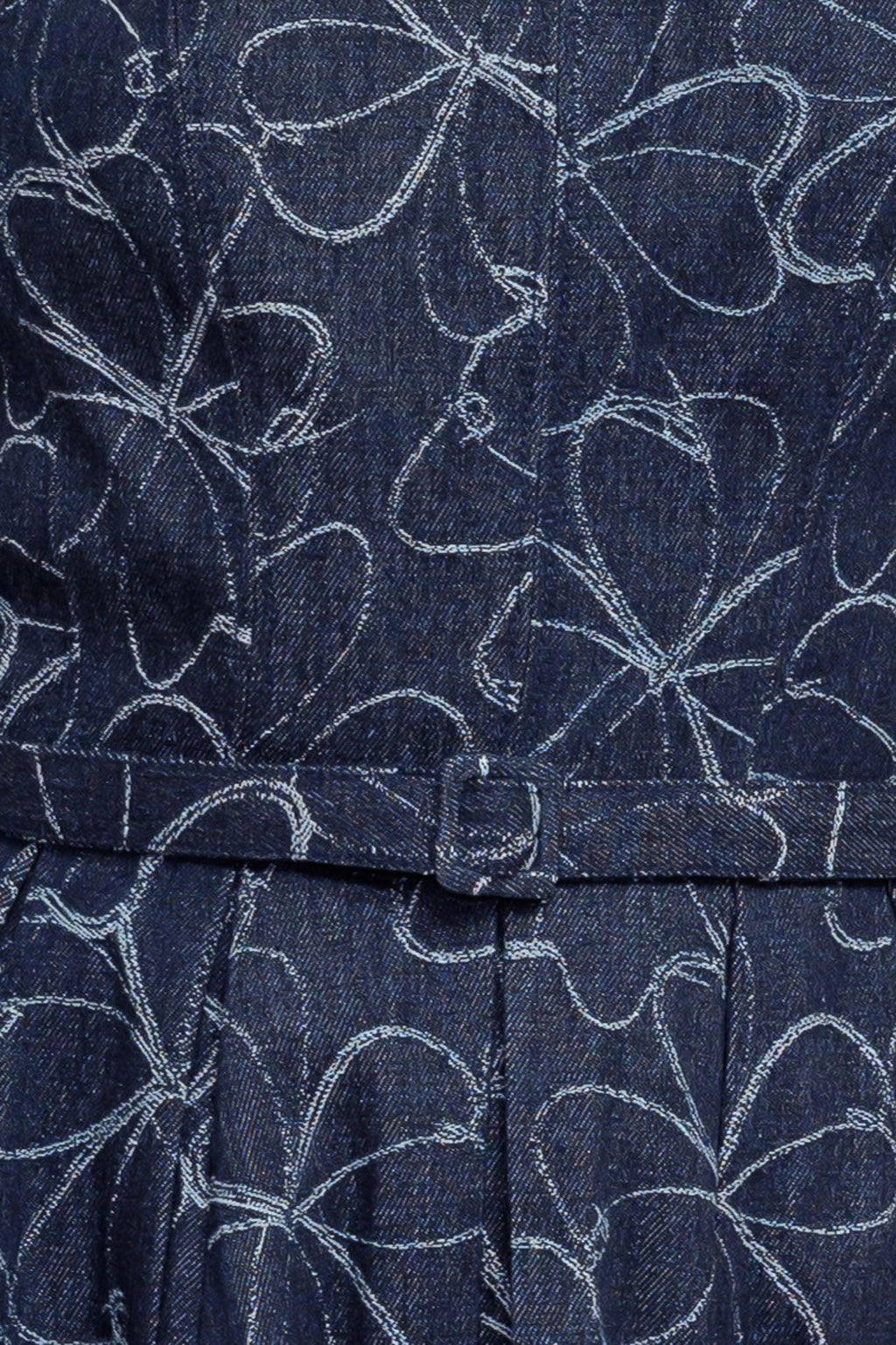 MOONDUST GARDEN DENIM MIDI DRESS Flying Tomato