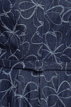 MOONDUST GARDEN DENIM MIDI DRESS Flying Tomato