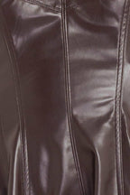 ESPRESSO DIVA FAUX LEATHER MIDI DRESS Flying Tomato