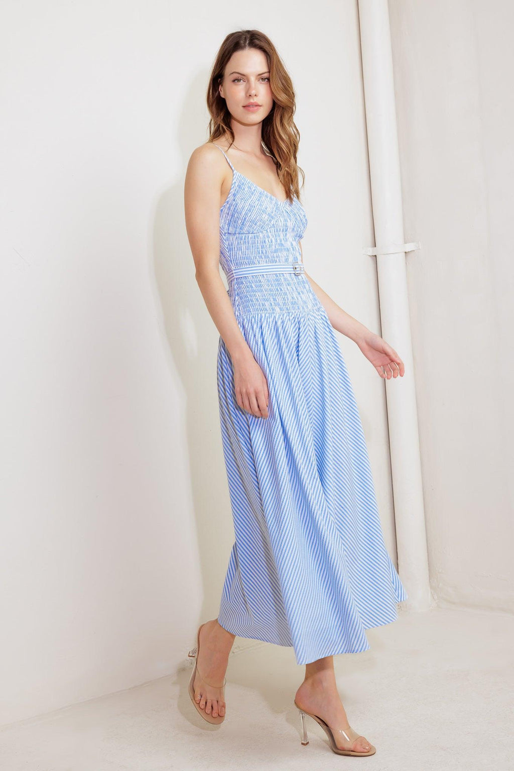 CITY BREEZE WOVEN MIDI DRESS Flying Tomato