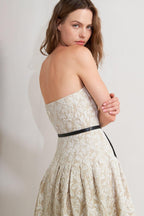 WHISPER LEAF WOVEN MIDI DRESS Flying Tomato