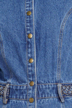 HIDDEN SMILE DENIM MIDI RESS Flying Tomato