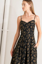 GARDEN OPERA WOVEN MIDI DRESS Flying Tomato