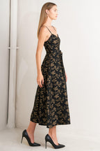 GARDEN OPERA WOVEN MIDI DRESS Flying Tomato