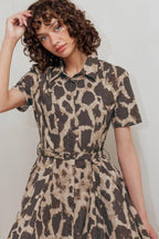 TAME GIRAFFE WOVEN MIDI DRESS Flying Tomato