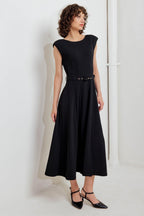 MODERN MONA WOVEN MIDI DRESS Flying Tomato