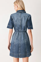 POWER IN DENIM MINI DRESS Flying Tomato