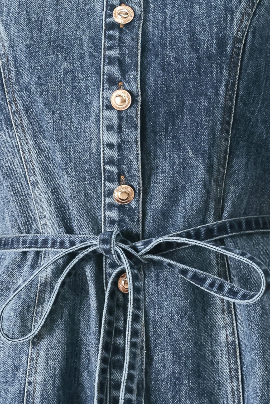 POWER IN DENIM MINI DRESS Flying Tomato
