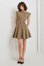 MISSION MUSE WOVEN MINI DRESS Flying Tomato