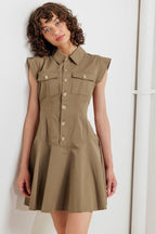 MISSION MUSE WOVEN MINI DRESS Flying Tomato