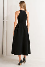 GALAXY CHARM WOVEN MIDI DRESS Flying Tomato