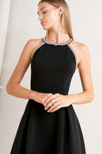 GALAXY CHARM WOVEN MIDI DRESS Flying Tomato