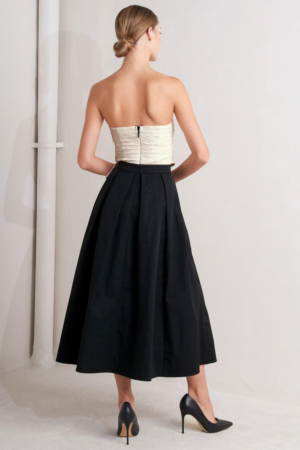 MONO BALLET WOVEN MIDI DRESS Flying Tomato