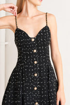 FRENCH CODE WOVEN TWEED MINI DRESS Flying Tomato