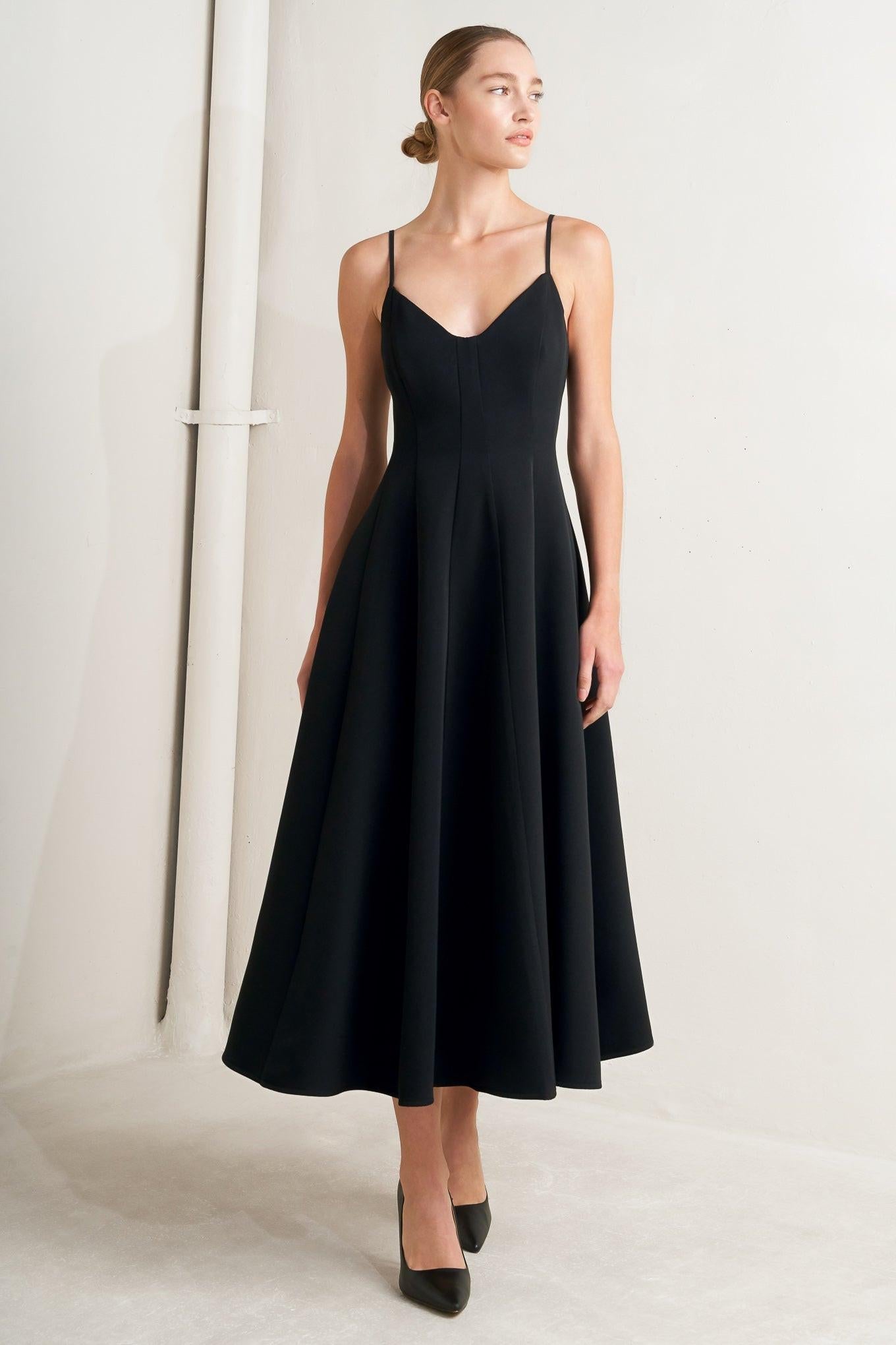 PURE INTENTION WOVEN MIDI DRESS Flying Tomato